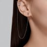 Серьга из серебра с фианитом (Арт.94170278)