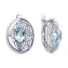 Серьги из серебра с топазами (Арт.94-320-01861-1)