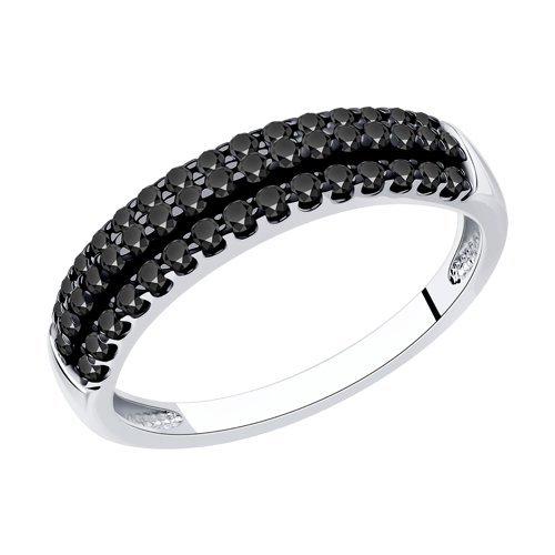 Кольцо из серебра с фианитами (Арт.94013355)