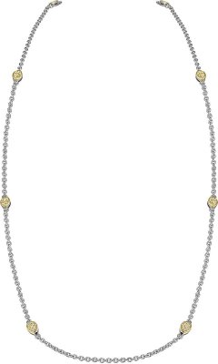 Ожерелье из серебра с куб. цирконием (Арт.fao-1-63-g)