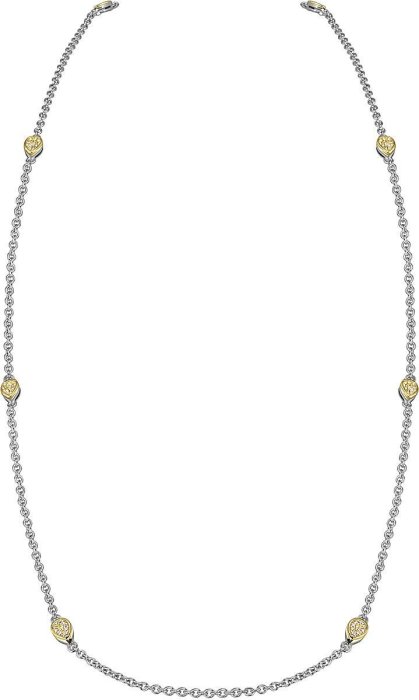 Ожерелье из серебра с куб. цирконием (Арт.fao-1-63-g)