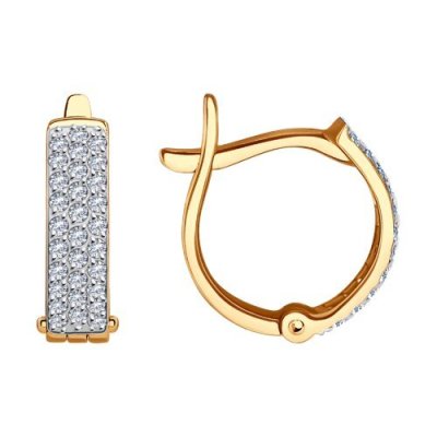 Серьги из золота с фианитами (Арт.0200133)