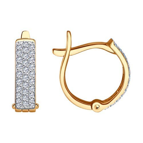 Серьги из золота с фианитами (Арт.0200133)