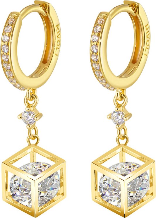 Серьги из серебра с куб. цирконием (Арт.fus-2-8-swr-1-g)