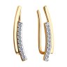 Серьги из золота с фианитами (Арт.028578)