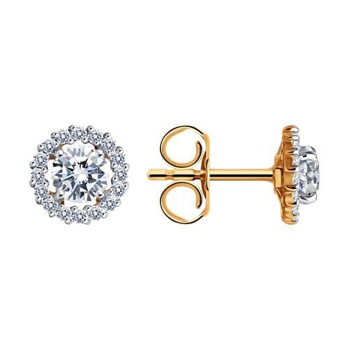 Серьги из золота с фианитами (Арт.029731)