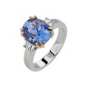 Кольцо золото с бриллиантами и сапфиром «Garden Royale» Estet (арт.01К6813382-5)