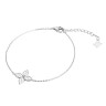 Браслет серебряный с фианитами «Lace Blossom» Fresh Jewelry (арт.CZ-B03840-X-W-X-X-W)