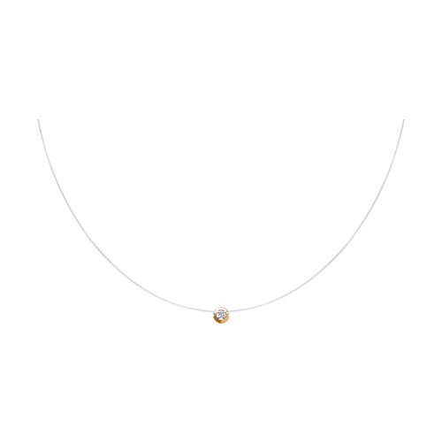 Колье из золота с фианитом (Арт.070304)