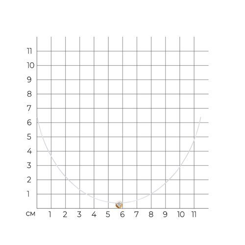 Колье из золота с фианитом (Арт.070304)