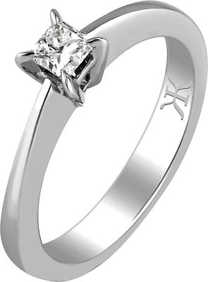 Кольцо из белого золота с бриллиантом (Арт.9065dtkog_0.27)