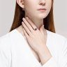 Серьги золотые пробы 585 с аметистом (Арт.727807)