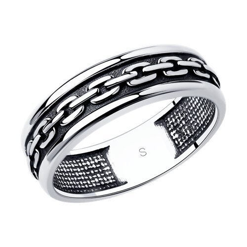 Кольцо из чернёного серебра (Арт.95010119)