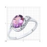 Кольцо из серебра с аметистом и фианитами (Арт.94-310-00185-3) Кольцо из серебра с аметистом и фианитами (Арт.94-310-00185-3)