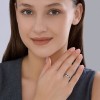 Кольцо из серебра с фианитами «Городской Ритм» Соколов (арт.9401)