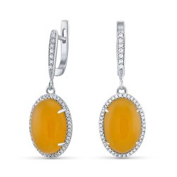 Серьги Серебряные крылья (Арт.22sr00915cu-136_zhadeit_kubcirkonii)