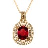 Цепь с бриллиантами и рубином «Алая Элегия» из золота 585, MyJewels (арт.PCZJ544DT6_TSP_RU_PINK)