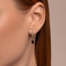 Серьги из серебра с раухтопазами и фианитами (Арт.92022962)
