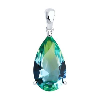 Подвеска из серебра с ситаллом (Арт.92030764)