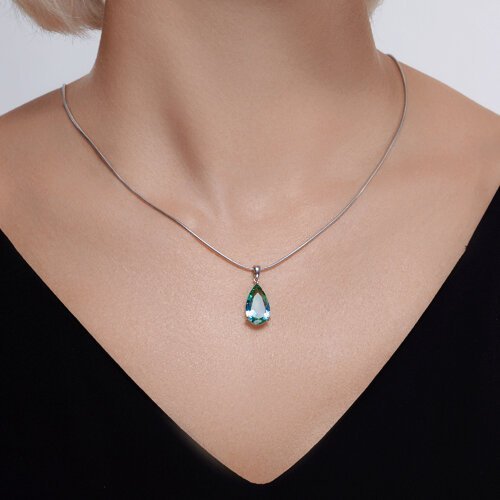 Подвеска из серебра с ситаллом (Арт.92030764)