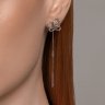 Серьги из белого золота с бриллиантами (Арт.1022259-3)