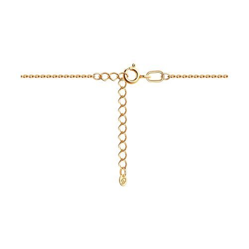 Колье из золочёного серебра с аметистами и фианитами «Лиловый цветень» Соколов (арт.93-370-02061-2)