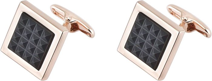 Запонки из ювелирного сплава с смолой (Арт.2-b-1015-13-e)