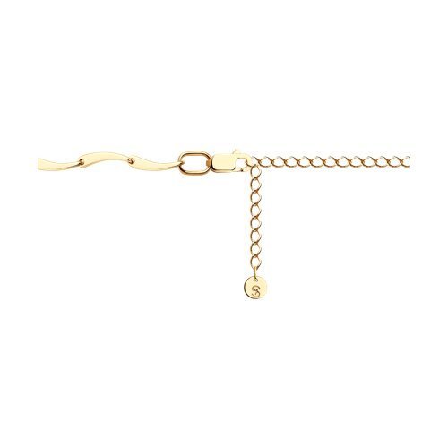 Колье из золота с бриллиантами и изумрудами «Изумрудный Ветер» Соколов (арт.3070043)