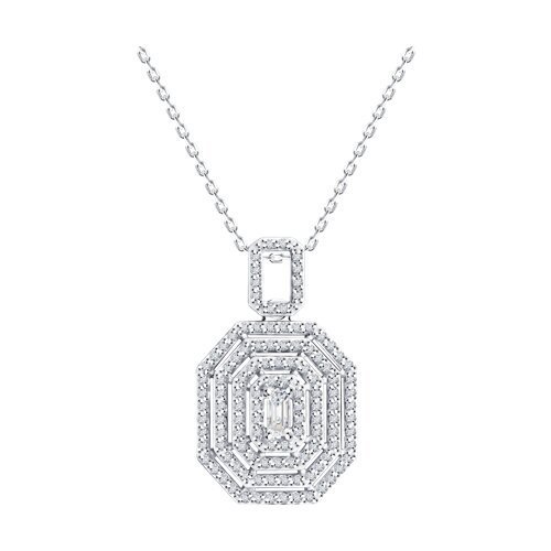 Колье из белого золота с бриллиантами (Арт.1070337-3)