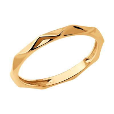 Кольцо из золочёного серебра «Грани сияния» Соколов (арт.93011100)