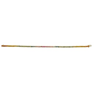 Браслет золотой с сапфирами «Symphony Rainbow» Estet (арт.01Б532622-4)