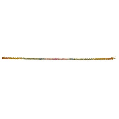 Браслет золотой с сапфирами «Symphony Rainbow» Estet (арт.01Б532622-4)