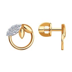 Серьги из золота с фианитами (Арт.51-122-01610-1)