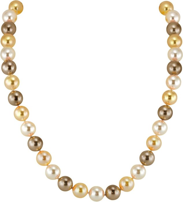 Ожерелье из серебра с жемчугом (Арт.19l-2-6-9)