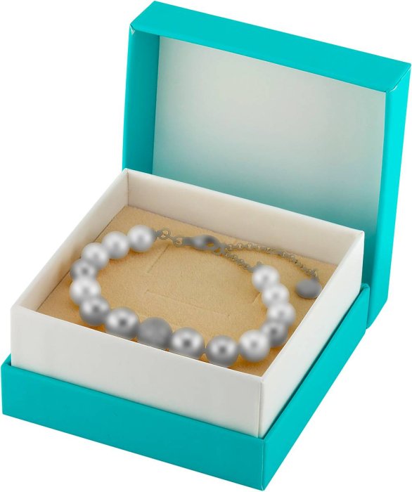 Браслет из серебра с жемчугом и куб. цирконием (Арт.5b-gk-1)