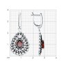Серьги из серебра с гранатами (Арт.95-321-01727-1)