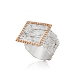 Серебряное кольцо BEAVERS с цирконом 1896cr