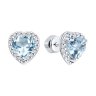 Серьги из серебра с топазами и фианитами (Арт.92022956)