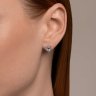 Серьги из серебра с топазами и фианитами (Арт.92022956)