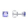 Серьги из белого золота с танзанитами (Арт.6024520-3)