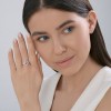 Кольцо серебряное с сапфиром и фианитами «Синяя Вишня» SOKOLOV (арт.6201)