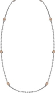 Ожерелье с куб. цирконием «Exotica R» из серебра, Rivoli (арт.FAO-1-63-R)