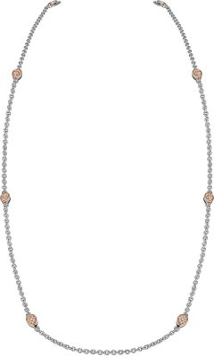 Ожерелье из серебра с куб. цирконием (Арт.fao-1-63-r)