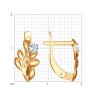 Серьги из золота с фианитами (Арт.027255)