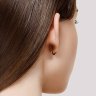 Серьги из золота с фианитами (Арт.027255)