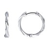 Серьги из серебра с родиевым покрытием «Витой круг» SOKOLOV (арт.94026088)