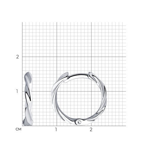 Серьги из серебра (Арт.94026088)