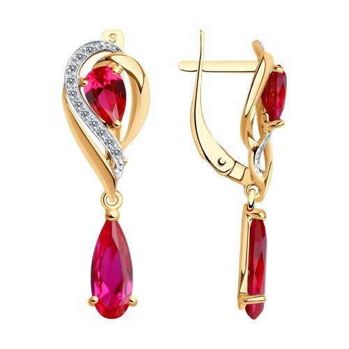 Серьги золотые пробы 585 (Арт.724967)