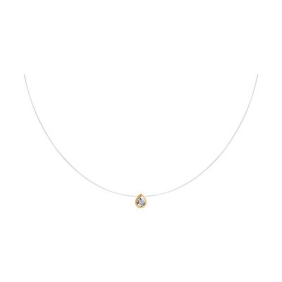 Колье из золота с фианитом «Слезаджилета» Соколов (арт.070305)