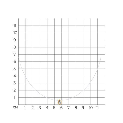 Колье из золота с фианитом (Арт.070305)